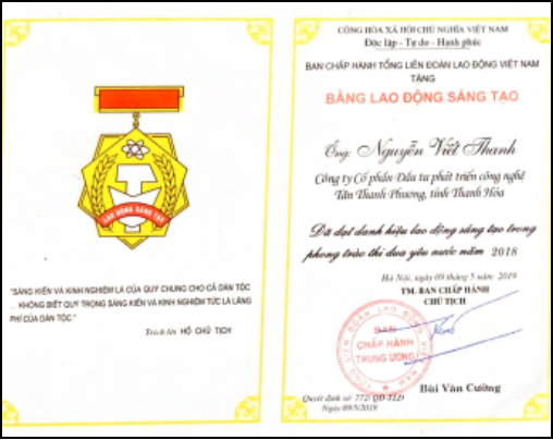 Bảng lao động sáng tạo