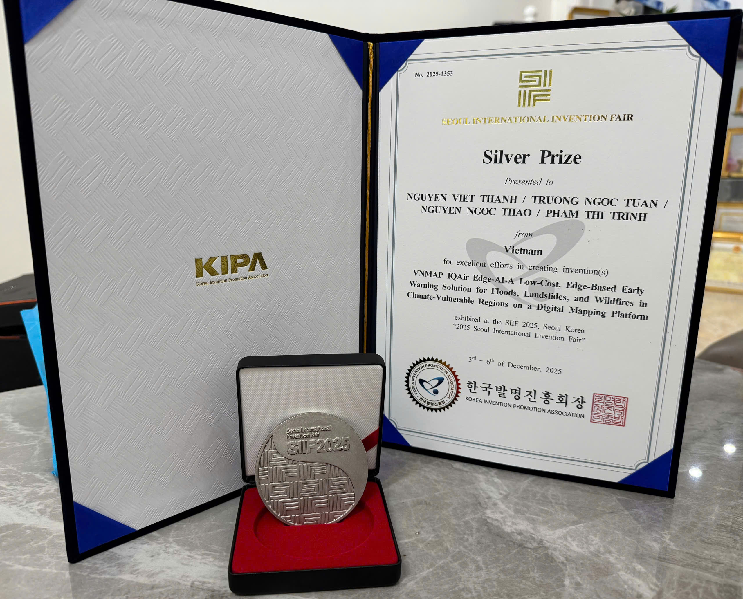 Giải thưởng quốc tế SIIF 2025 - Huy chương Bạc