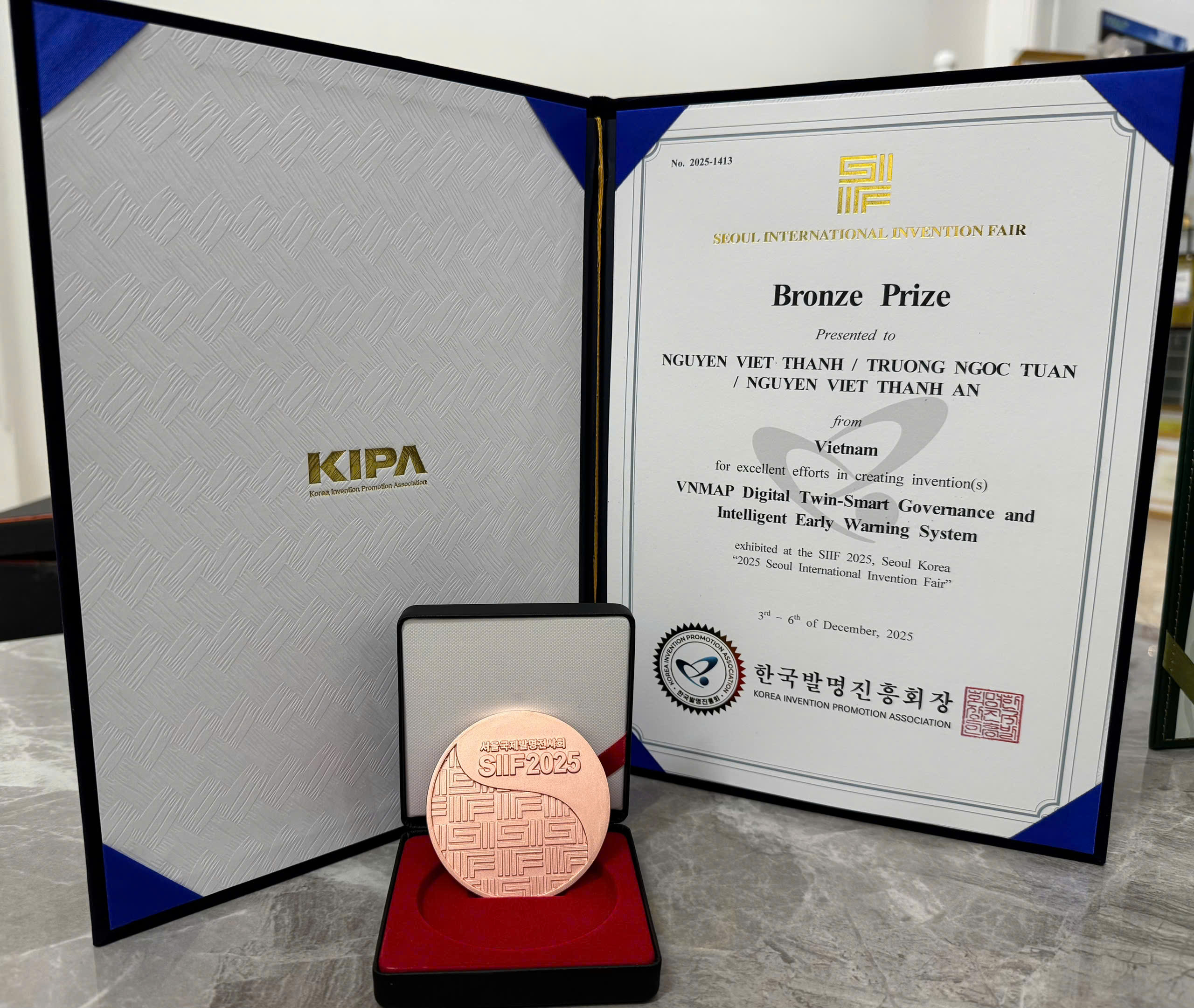 Giải thưởng quốc tế SIIF 2025 - Huy chương Đồng