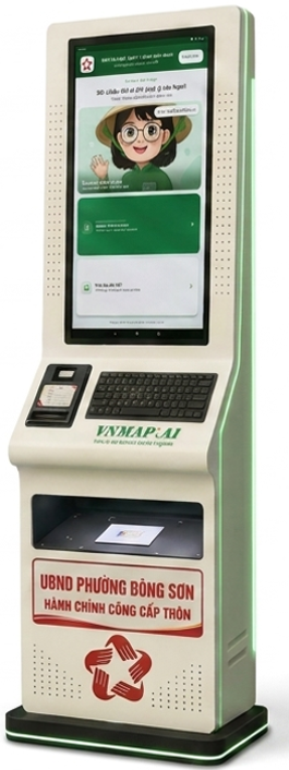 Kiosk dịch vụ công VNMAP AI ONE hỗ trợ người dân tra cứu thủ tục hành chính