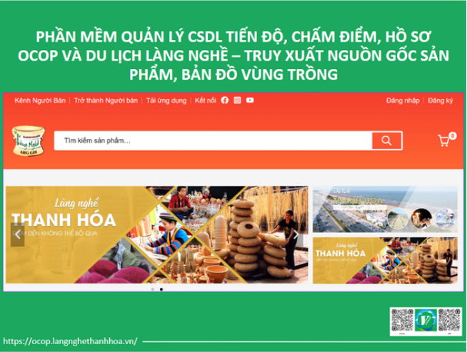 Sơ đồ giao diện phần mềm giải pháp OCOP